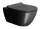 Sapho Gsi Pura SWIRLFLUSH fali WC csésze 55x36 cm, matt fekete 881526