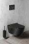 Sapho Gsi Pura SWIRLFLUSH fali WC csésze 55x36 cm, matt fekete 881526