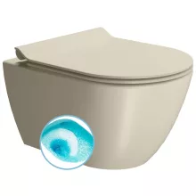   Sapho Gsi Pura SWIRLFLUSH fali WC csésze 36x50 cm, DualGlaze bevonat, matt kréta 881608