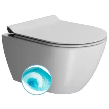   Sapho Gsi Pura SWIRLFLUSH fali WC csésze 36x50 cm, DualGlaze bevonat, matt fehér 881609