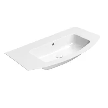   Sapho Gsi Pura Slim kerámiamosdó csaplyuk nélkül 102x52 cm ExtraGlaze bevonattal, fehér 88259011
