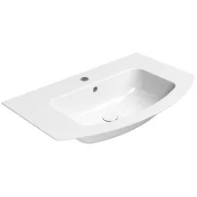   Sapho Gsi Pura Slim beépíthető kerámiamosdó 82x49 cm ExtraGlaze bevonattal, fehér 8826111
