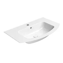   Sapho Gsi Pura Slim kerámiamosdó 1 nyitott csaplyukkal 82x49 cm ExtraGlaze bevonattal, fehér 88269111