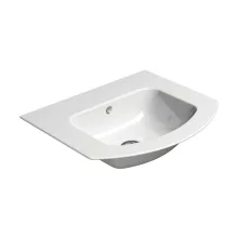   Sapho Gsi Pura kerámia mosdó 52x44 cm Extraglaze bevonattal, fehér 8830011