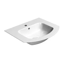   Sapho Gsi Pura kerámiamosdó 52x44 cm csaplyukkal és Extraglaze bevonattal, fehér 8830111