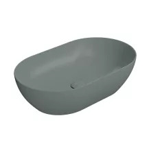   Sapho GSI Pura ívelt kerámia mosdótál 60x37 cm, matt agave 883404