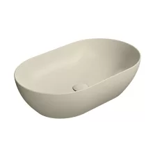   Sapho GSI Pura ívelt kerámia mosdótál 60x37 cm, matt kréta 883408
