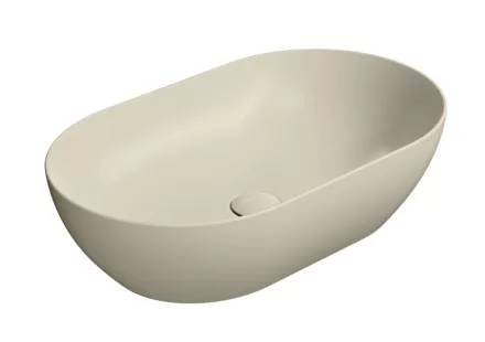 Sapho GSI Pura ívelt kerámia mosdótál 60x37 cm, matt kréta 883408