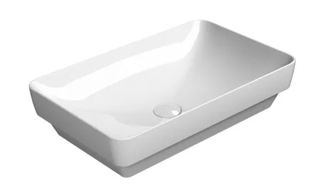 Sapho Gsi Pura pultra helyezhető kerámia mosdótál ExtraGlaze bevonattal 60x38 cm, fehér 883711