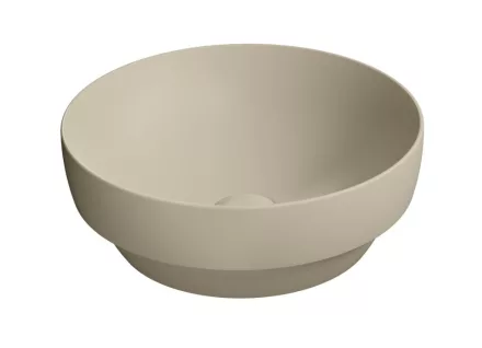 Sapho GSI Pura pultra helyezhető kerámiamosdó 40x14 cm, matt kréta 884608