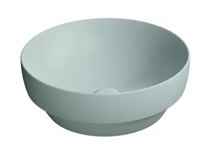Sapho GSI Pura pultra helyezhető kerámiamosdó 40x14 cm, matt jégkék 884615