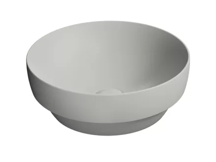 Sapho GSI Pura pultra helyezhető kerámiamosdó 40x14 cm, matt cement 884617