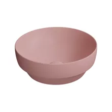   Sapho GSI Pura pultra helyezhető kerámiamosdó 40x14 cm, matt rózsaszín 884624