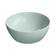   Sapho Gsi Pura pultra helyezhető kerámia mosdó 42x16 cm matt jégkék 885115