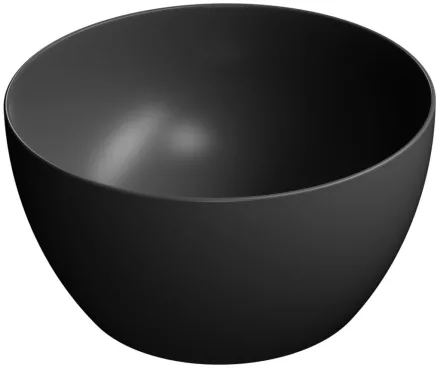 Sapho GSI Pura pultra helyezhető kerámia mosdó 42x22 cm, matt fekete 885226