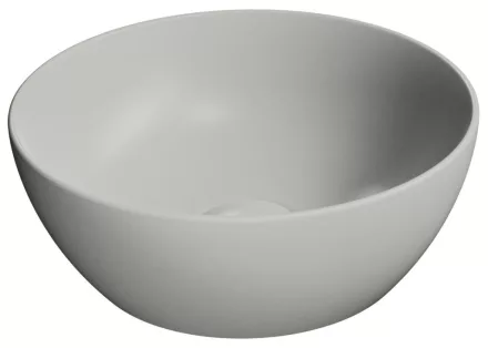 Sapho Gsi Pura pultra helyezhető kerámia mosdó 32x12 cm, matt cement 885417