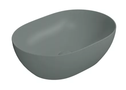 Sapho GSI Pura ívelt kerámia mosdótál 50x35 cm, matt agave 886004