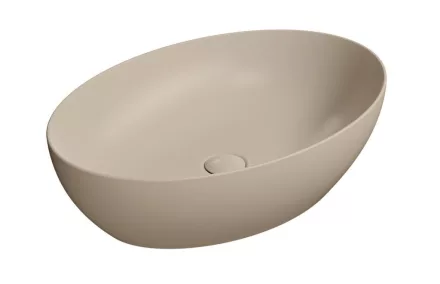 Sapho GSI Pura ívelt kerámia mosdótál 50x35 cm, matt kréta 886008