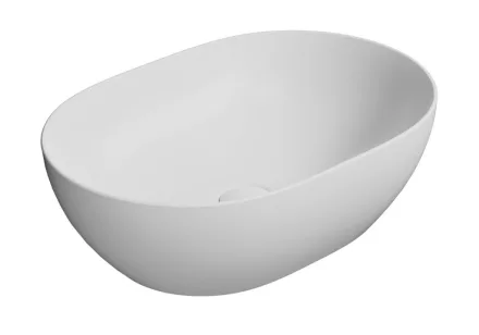 Sapho GSI Pura ívelt kerámia mosdótál 50x35 cm, matt fehér 886009