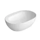 Sapho GSI Pura ívelt kerámia mosdótál 50x35 cm ExtraGlaze bevonattal, fehér 886011