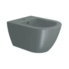   Sapho GSI Pura fali kerámia bidé 36x50 csaplyukkal és túlfolyóval, matt agave 8864104