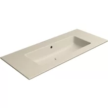 Sapho GSI Pura Slim vékonyított kerámia mosdó 102x46 cm matt kréta kivitelben, csaplyuk nélküli.