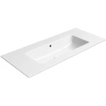 Sapho GSI Pura Slim kerámia mosdó 102x46 cm fehér színben, ExtraGlaze bevonattal és csaplyuk nélküli kialakítással.