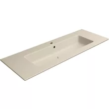 Sapho GSI Pura Slim vékonyított kerámia mosdó 122x46 cm matt kréta színben.