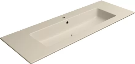 Sapho GSI Pura Slim vékonyított kerámia mosdó 122x46 cm matt kréta színben.