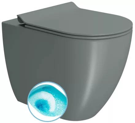 Sapho Gsi Pura álló WC Swirlflush öblítéssel 36x55 cm, matt agave kivitelben