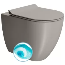 Sapho Gsi Pura álló WC Swirlflush öblítéssel 36x55 cm, matt tortora kivitelben