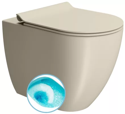 Sapho Gsi Pura álló WC Swirlflush öblítéssel 36x55 cm, matt kréta kivitelben