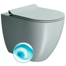 Sapho Gsi Pura álló WC Swirlflush öblítéssel 36x55 cm, matt jégkék kivitelben