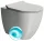 Sapho Gsi Pura álló WC Swirlflush öblítéssel 36x55 cm, matt cement kivitelben