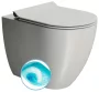 Sapho Gsi Pura álló WC Swirlflush öblítéssel 36x55 cm, matt cement kivitelben