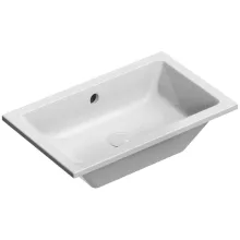   Sapho GSI Kube X kerámia mosdó csiszolt élekkel 60x37 cm, ExtraGlaze bevonattal, fehér 8953911
