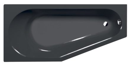Polysan Tigra L aszimmetrikus akril kád 170x80x46 cm, balos/szürke 90111.30