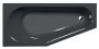 Polysan Tigra L aszimmetrikus akril kád 170x80x46 cm, balos/szürke 90111.30