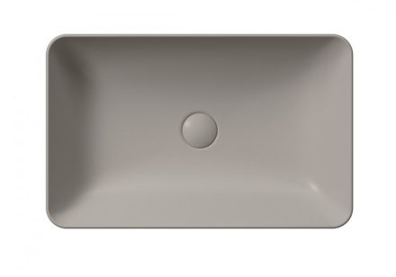 Sapho Gsi Nubes kerámia mosdótál 60x38 cm, matt tortora 903605