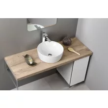   Sapho Gsi Sand pultra helyezhető kerámia mosdó 40x14 cm, Extraglaze, fehér 903911