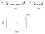 Sapho GSI Nubes pultra ültethető kerámia mosdótál 80x40 cm, ExtraGlaze bevonattal, fehér kivitelben.