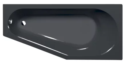 Polysan Tigra aszimmetrikus akril kád 170x80 cm, jobbos/szürke 90611.30