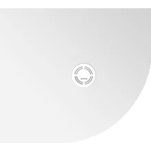   Polysan Flexia balos öntött márvány zuhanytálca 90x80 cm, fehér 91191