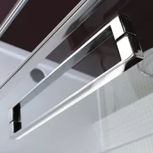   Polysan Lucis Line szögletes fogantyú zuhanyajtóhoz 340x20x36 mm, króm 92888