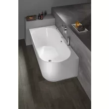 Polysan Sussi L falhoz illeszthető öntött márvány kád 150x70 cm balos fehér 93231L