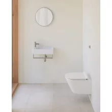 Sapho Gsi Kube X fali kerámia WC csésze 36x50 cm GeniusFlush öblítéssel és DualGlaze bevonattal, matt fehér színben.