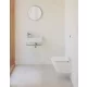 Sapho Gsi Kube X fali kerámia WC csésze 36x50 cm GeniusFlush öblítéssel és DualGlaze bevonattal, matt fehér színben.