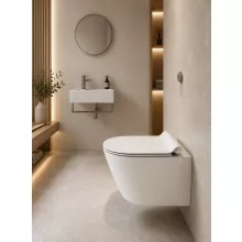 Sapho Gsi Kube X fali kerámia WC csésze 36x50 cm GeniusFlush öblítéssel és ExtraGlaze bevonattal, fehér színben.
