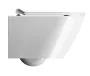 Sapho Gsi Kube X fali kerámia WC csésze 36x50 cm GeniusFlush öblítéssel és ExtraGlaze bevonattal, fehér színben.