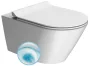 Sapho Gsi Kube X fali kerámia WC csésze 36x55 cm GeniusFlush öblítéssel és DualGlaze bevonattal, matt fehér színben.